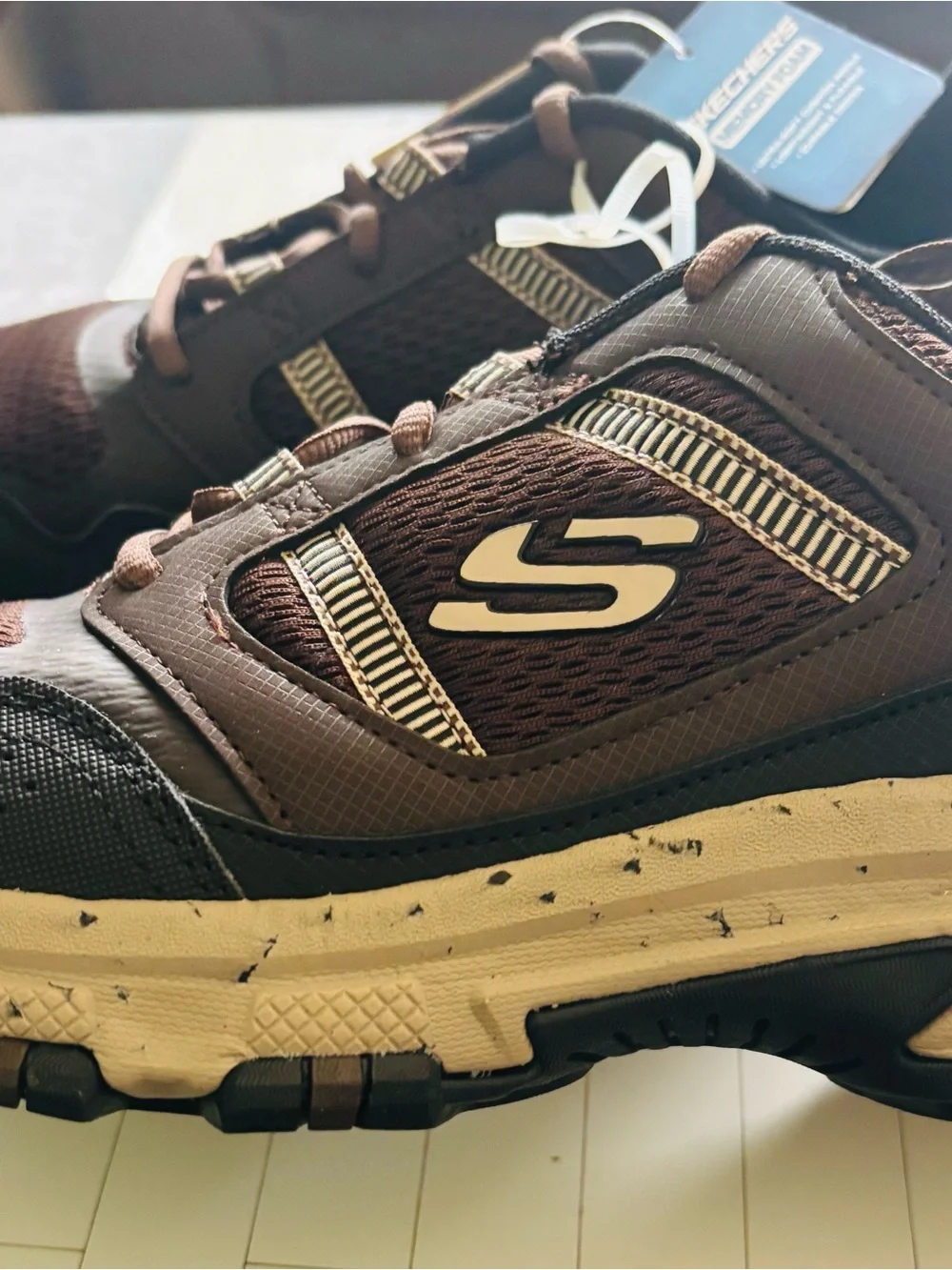 Skechers Trail Men's Brown and Black Mesh Trail Sneakers